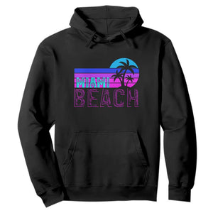 Vintage Miami Beach Hoodie Florida Proud Floridian Retro Palms Trees