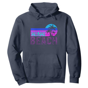 Vintage Miami Beach Hoodie Florida Proud Floridian Retro Palms Trees