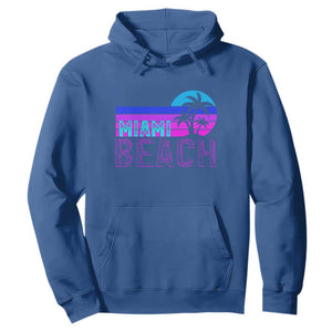 Vintage Miami Beach Hoodie Florida Proud Floridian Retro Palms Trees