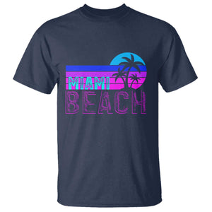 Vintage Miami Beach T Shirt Florida Proud Floridian Retro Palms Trees