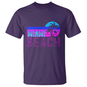 Vintage Miami Beach T Shirt Florida Proud Floridian Retro Palms Trees