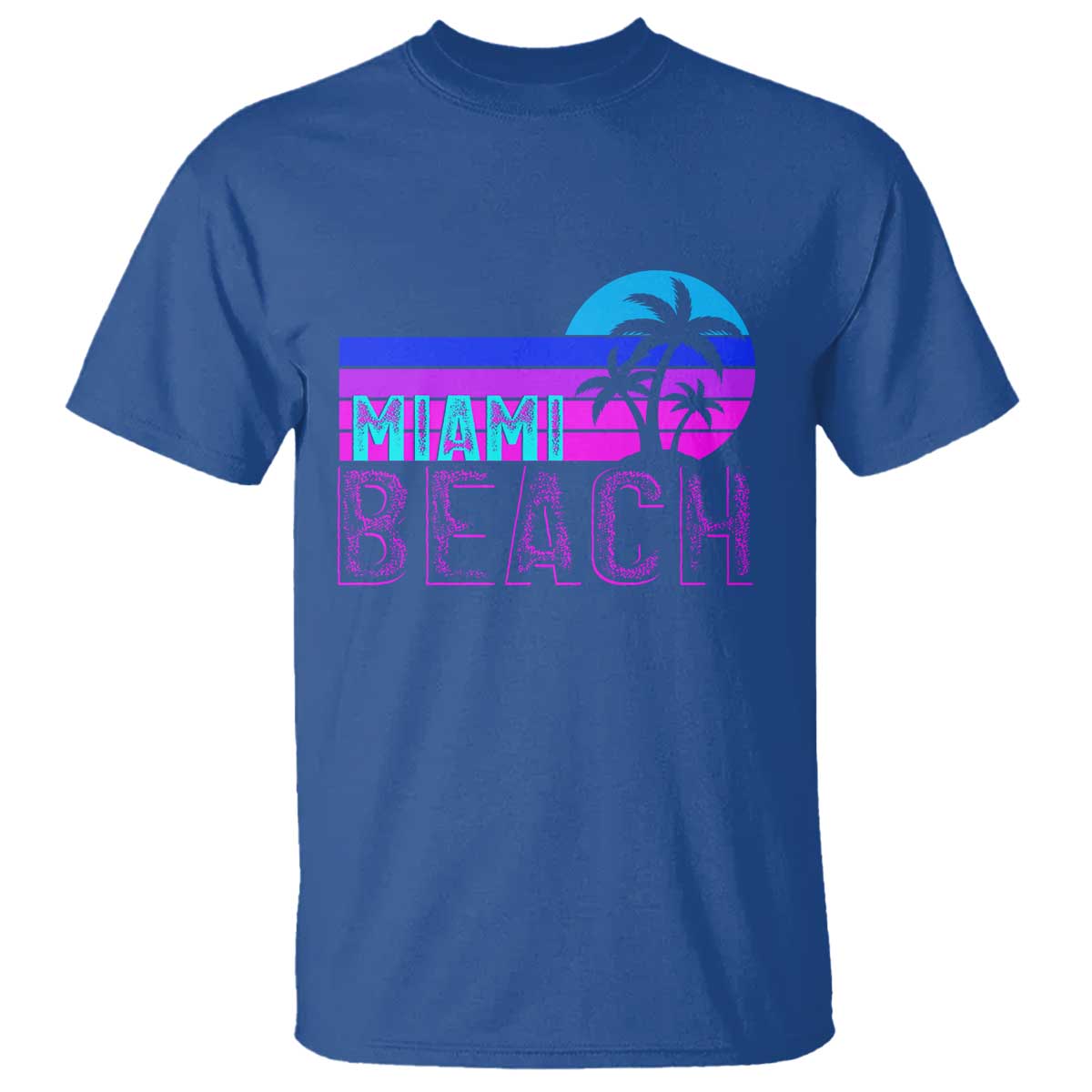 Vintage Miami Beach T Shirt Florida Proud Floridian Retro Palms Trees