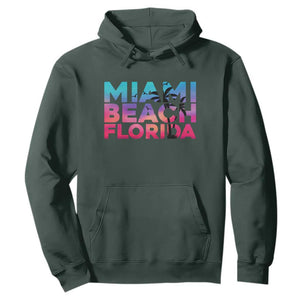 Miami Beach Florida Proud Hoodie Floridian Retro Palms Trees