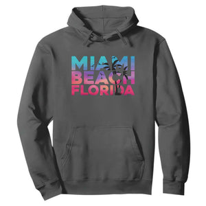 Miami Beach Florida Proud Hoodie Floridian Retro Palms Trees