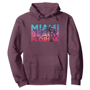 Miami Beach Florida Proud Hoodie Floridian Retro Palms Trees