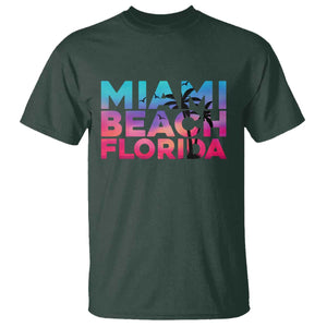 Miami Beach Florida Proud T Shirt Floridian Retro Palms Trees