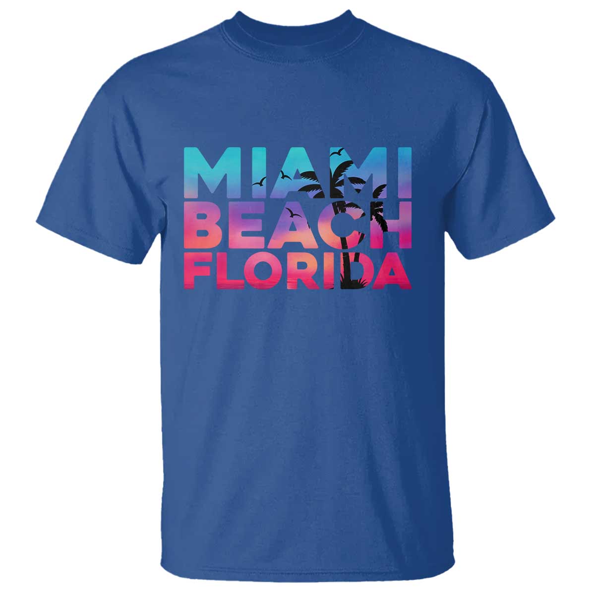Miami Beach Florida Proud T Shirt Floridian Retro Palms Trees