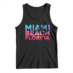 Miami Beach Florida Proud Tank Top Floridian Retro Palms Trees