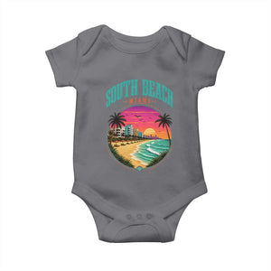 South Beach Miami Baby Onesie Retro Florida USA Souvenir Gift