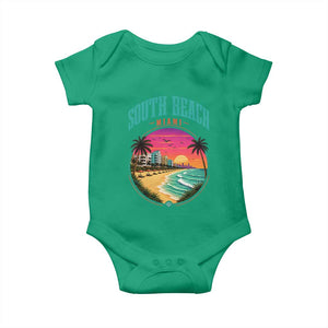 South Beach Miami Baby Onesie Retro Florida USA Souvenir Gift