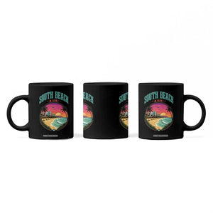 South Beach Miami Coffee Mug Retro Florida USA Souvenir Gift