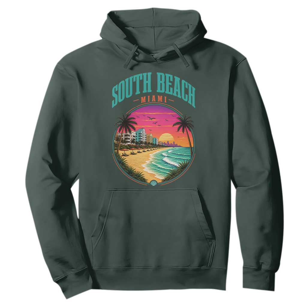 South Beach Miami Hoodie Retro Florida USA Souvenir Gift