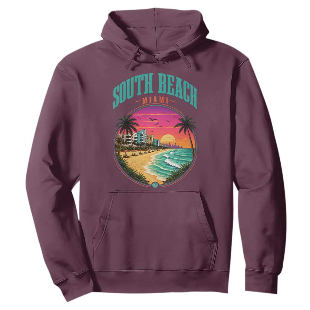 South Beach Miami Hoodie Retro Florida USA Souvenir Gift