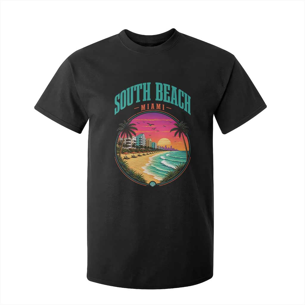 South Beach Miami T Shirt For Kid Retro Florida USA Souvenir Gift