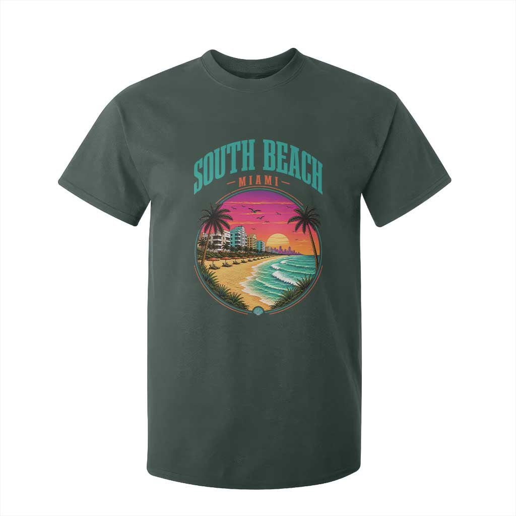 South Beach Miami T Shirt For Kid Retro Florida USA Souvenir Gift