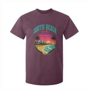 South Beach Miami T Shirt For Kid Retro Florida USA Souvenir Gift