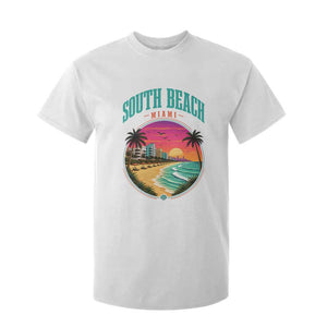 South Beach Miami T Shirt For Kid Retro Florida USA Souvenir Gift