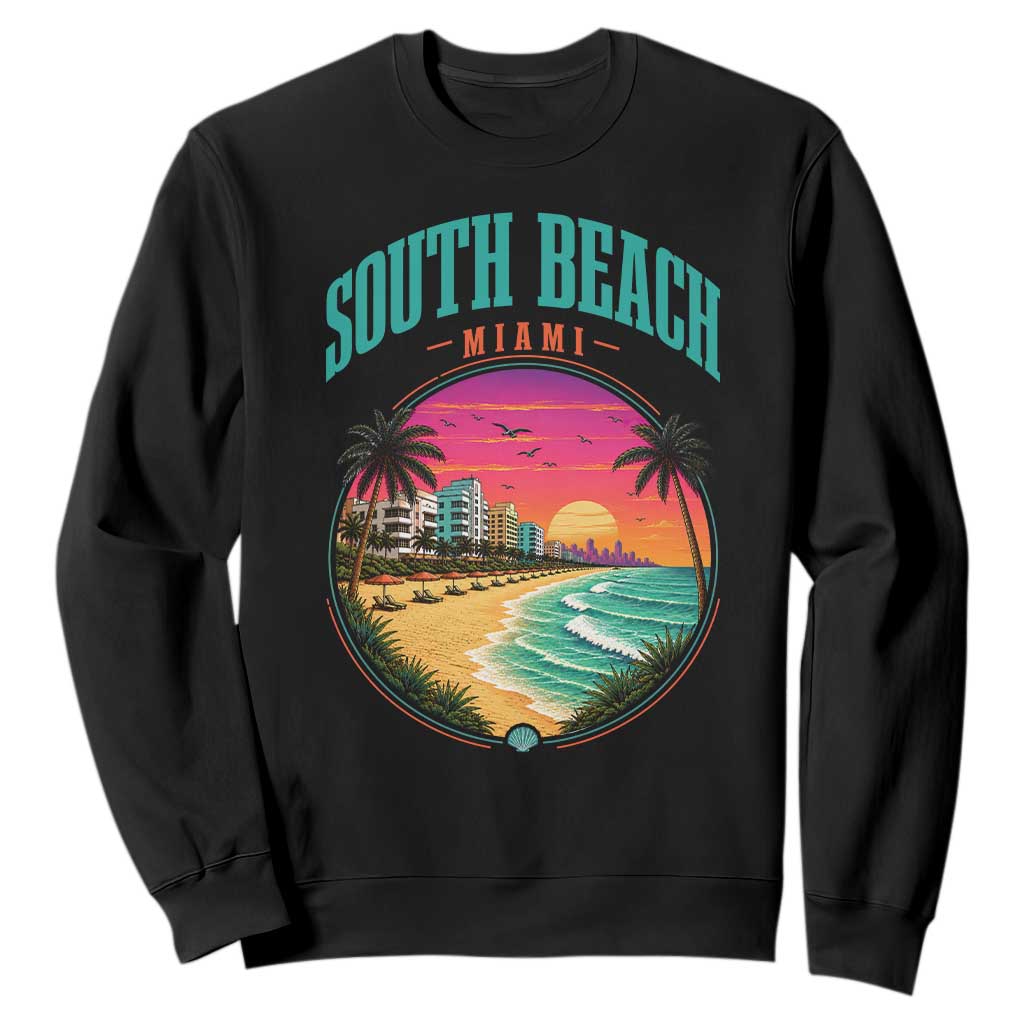 South Beach Miami Sweatshirt Retro Florida USA Souvenir Gift