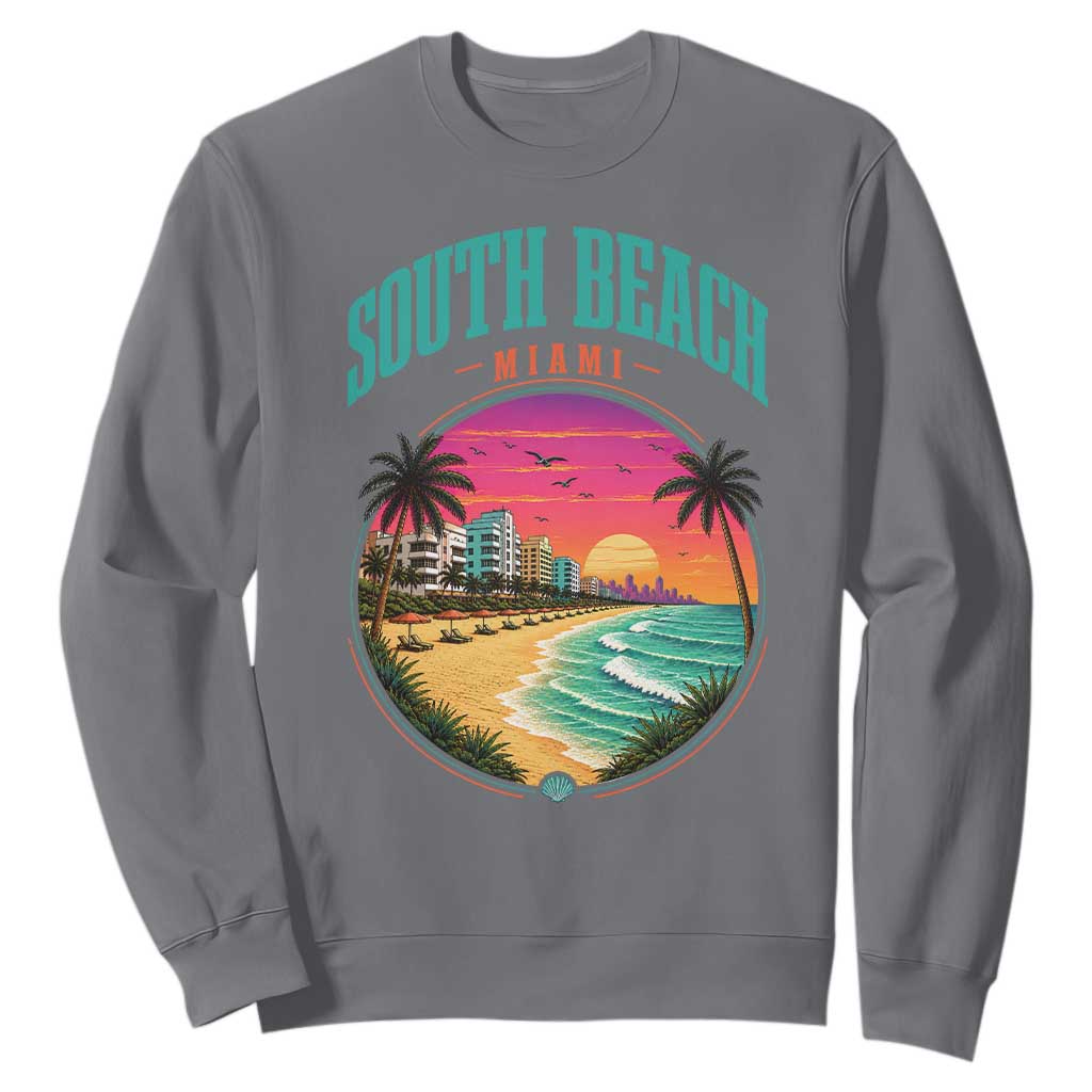 South Beach Miami Sweatshirt Retro Florida USA Souvenir Gift