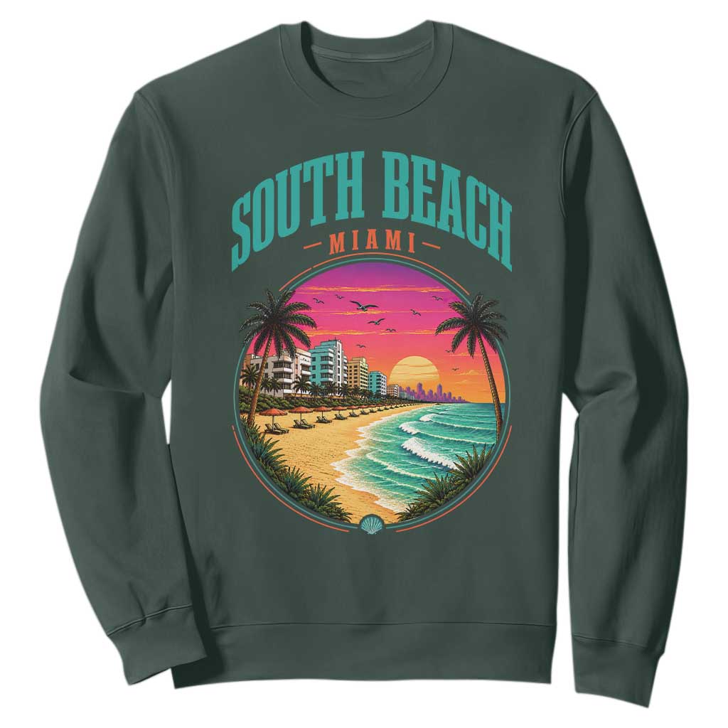South Beach Miami Sweatshirt Retro Florida USA Souvenir Gift