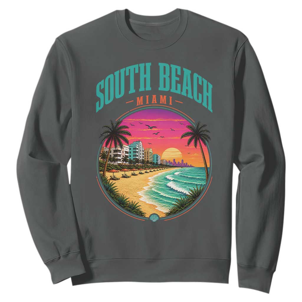 South Beach Miami Sweatshirt Retro Florida USA Souvenir Gift