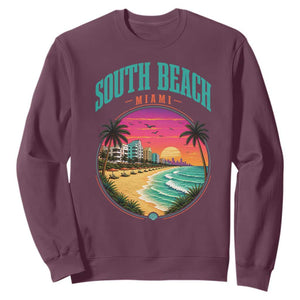 South Beach Miami Sweatshirt Retro Florida USA Souvenir Gift