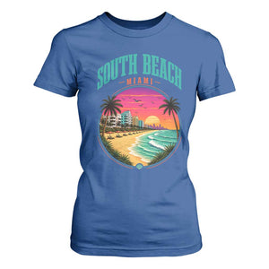South Beach Miami T Shirt For Women Retro Florida USA Souvenir Gift