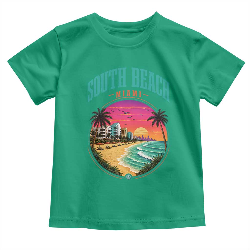 South Beach Miami Toddler T Shirt Retro Florida USA Souvenir Gift