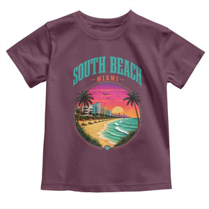 South Beach Miami Toddler T Shirt Retro Florida USA Souvenir Gift