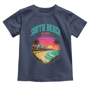 South Beach Miami Toddler T Shirt Retro Florida USA Souvenir Gift