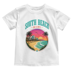 South Beach Miami Toddler T Shirt Retro Florida USA Souvenir Gift