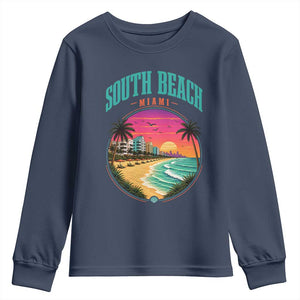 South Beach Miami Youth Sweatshirt Retro Florida USA Souvenir Gift