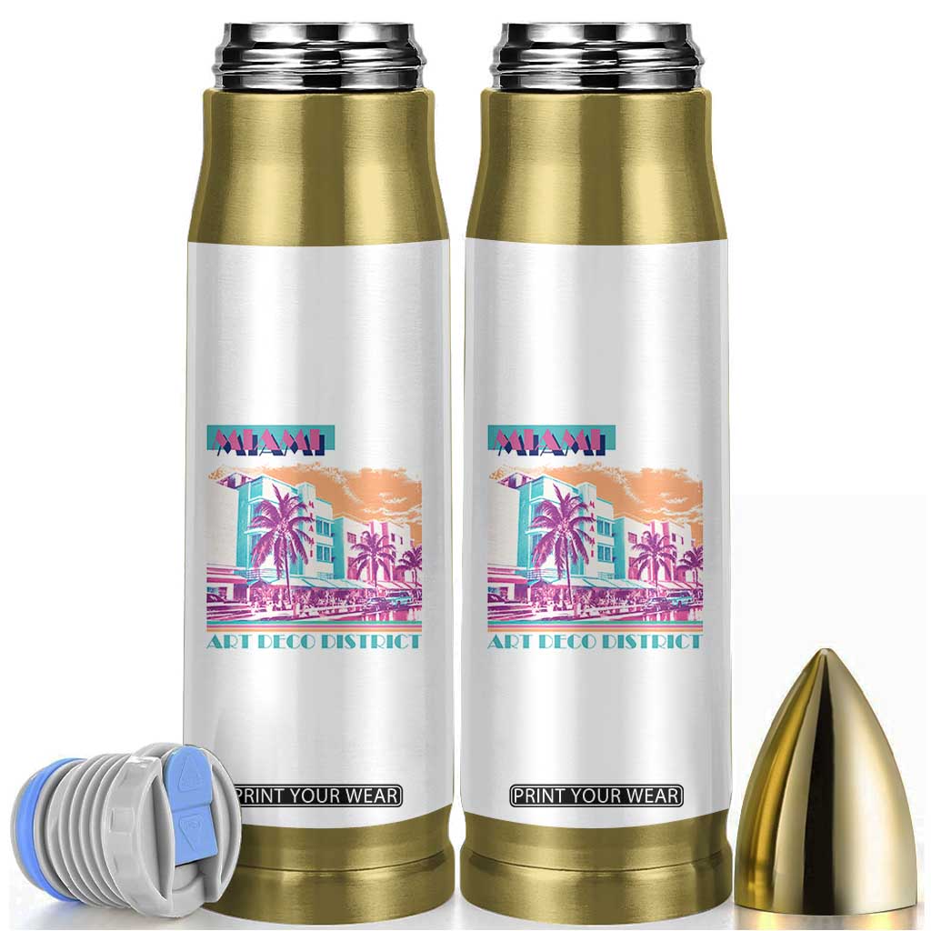 Vintage Miami Florida Art Deco Bullet Tumbler Miami City Pride Graphic