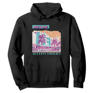 Vintage Miami Florida Art Deco Hoodie Miami City Pride Graphic