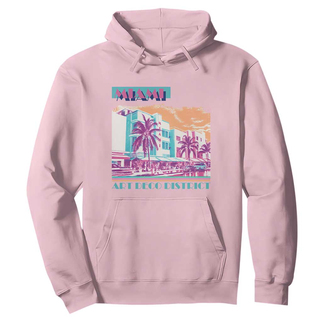 Vintage Miami Florida Art Deco Hoodie Miami City Pride Graphic
