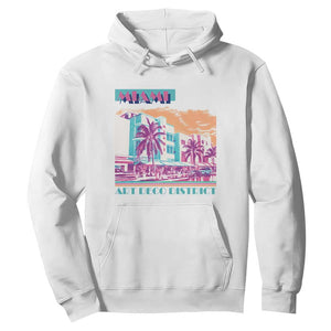 Vintage Miami Florida Art Deco Hoodie Miami City Pride Graphic