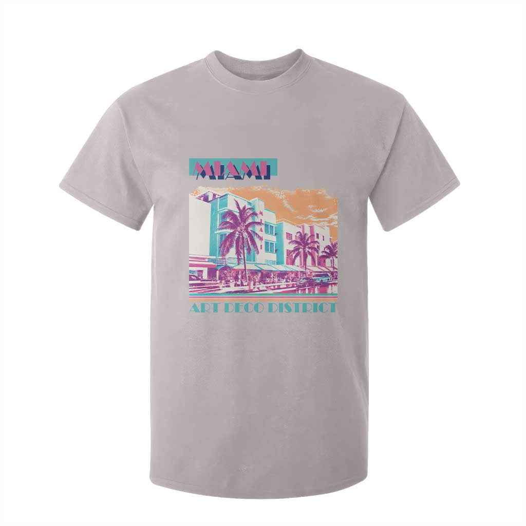 Vintage Miami Florida Art Deco T Shirt For Kid Miami City Pride Graphic