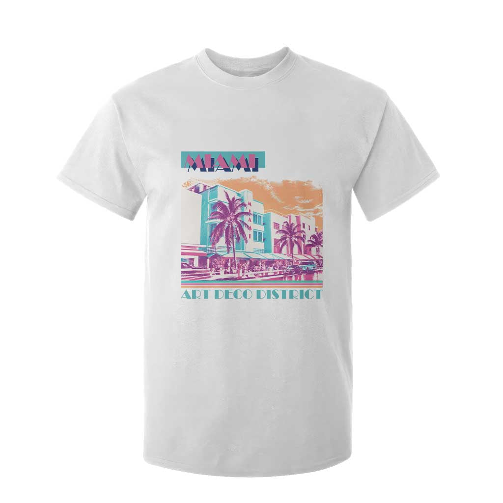 Vintage Miami Florida Art Deco T Shirt For Kid Miami City Pride Graphic