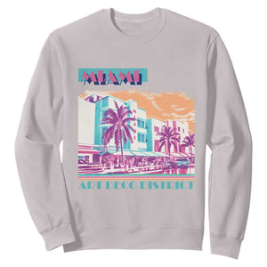 Vintage Miami Florida Art Deco Sweatshirt Miami City Pride Graphic