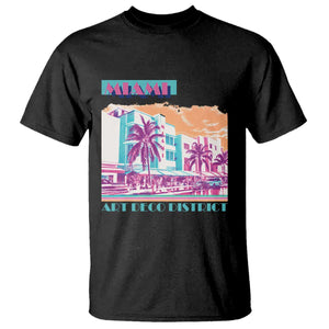 Vintage Miami Florida Art Deco T Shirt Miami City Pride Graphic