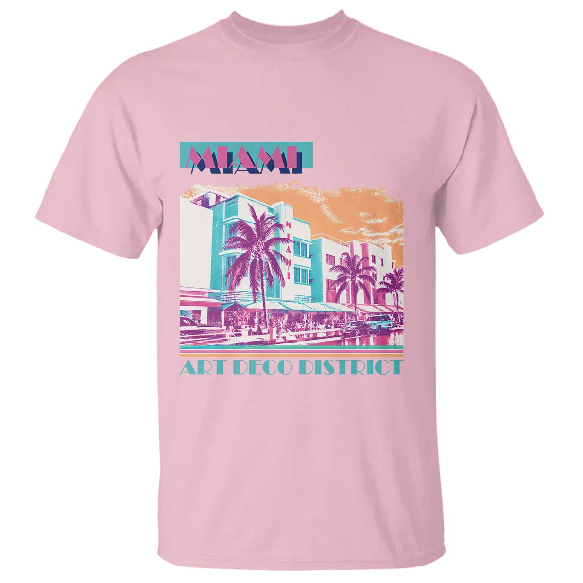 Vintage Miami Florida Art Deco T Shirt Miami City Pride Graphic