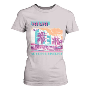 Vintage Miami Florida Art Deco T Shirt For Women Miami City Pride Graphic
