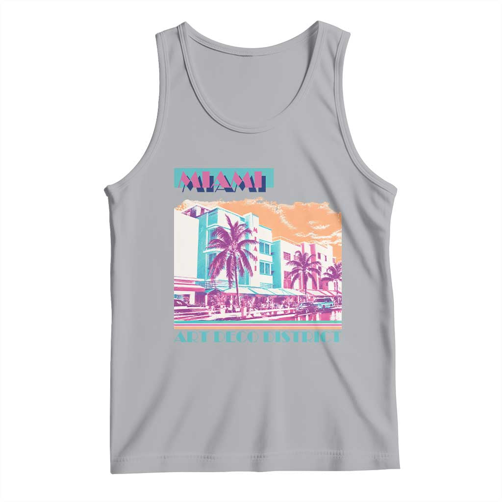 Vintage Miami Florida Art Deco Tank Top Miami City Pride Graphic