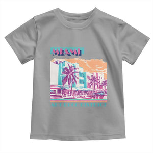 Vintage Miami Florida Art Deco Toddler T Shirt Miami City Pride Graphic