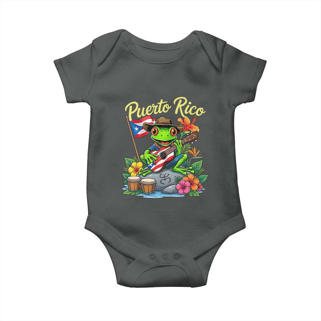 Hispanic Heritage Month Baby Onesie Taino Boricua Coqui Frog Puerto Rico