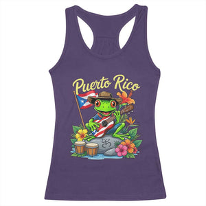 Hispanic Heritage Month Racerback Tank Top Taino Boricua Coqui Frog Puerto Rico