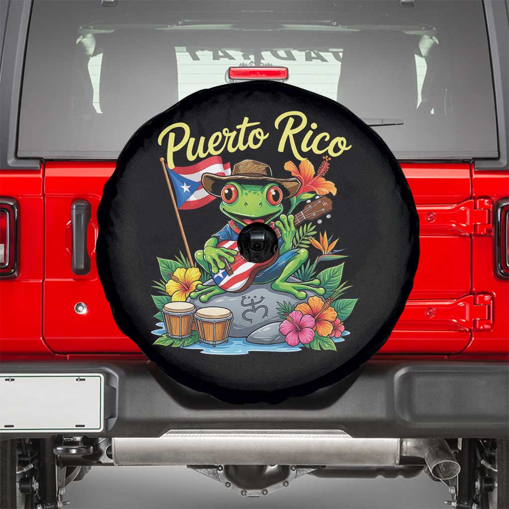 Hispanic Heritage Month Spare Tire Cover Taino Boricua Coqui Frog Puerto Rico