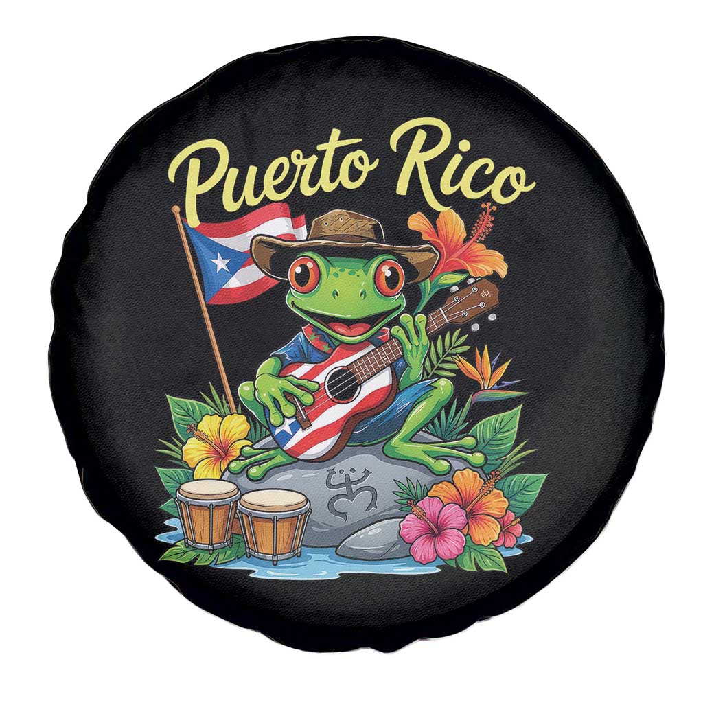 Hispanic Heritage Month Spare Tire Cover Taino Boricua Coqui Frog Puerto Rico