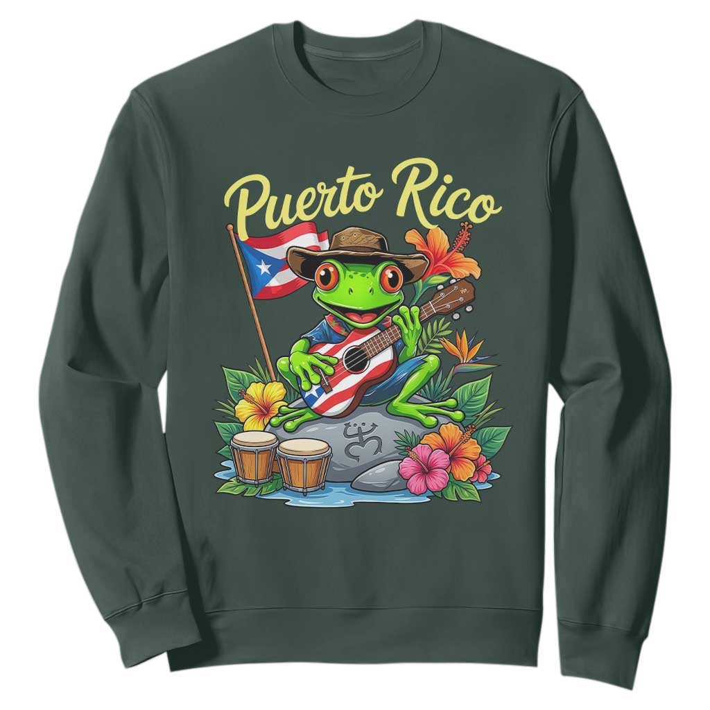 Hispanic Heritage Month Sweatshirt Taino Boricua Coqui Frog Puerto Rico
