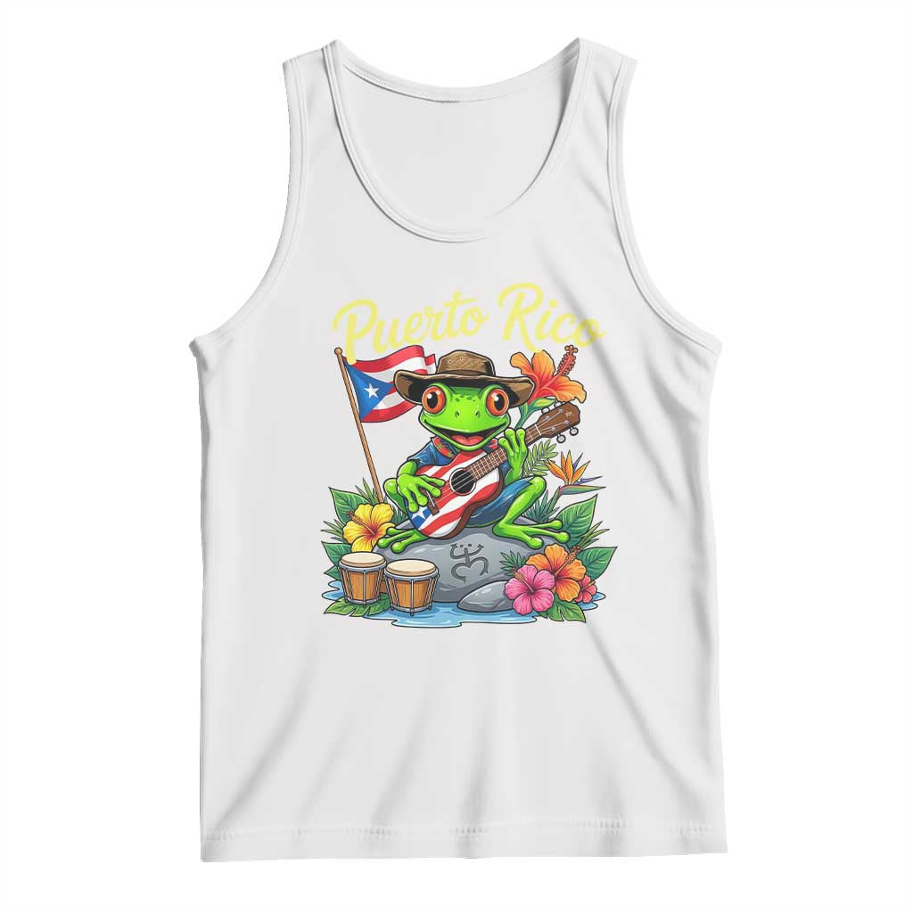 Hispanic Heritage Month Tank Top Taino Boricua Coqui Frog Puerto Rico